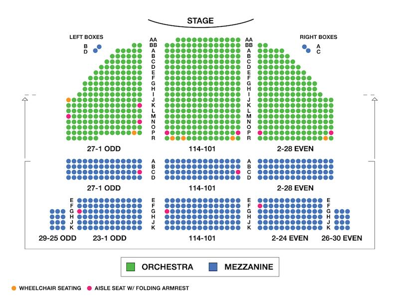 Bernard B Jacobs Theatre Seating Chart