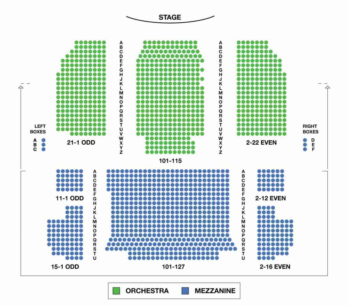 Neil Simon Theatre Seating Chart