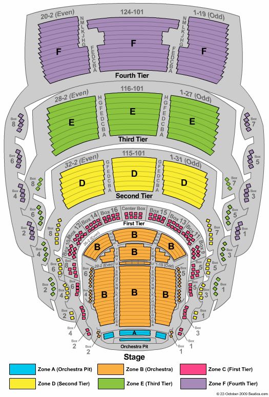 Adrienne Arsht Center for the Performing Arts of Miami-Dade County Seating Chart