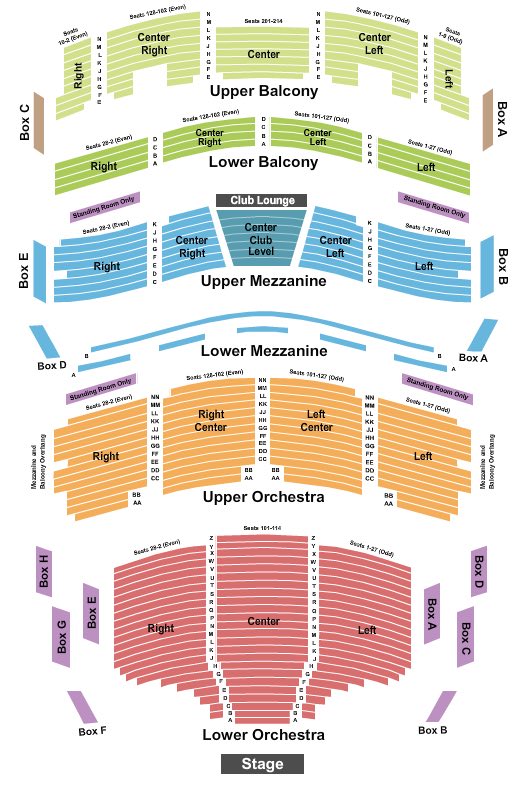 Broward Center For The Performing Arts Seating Chart