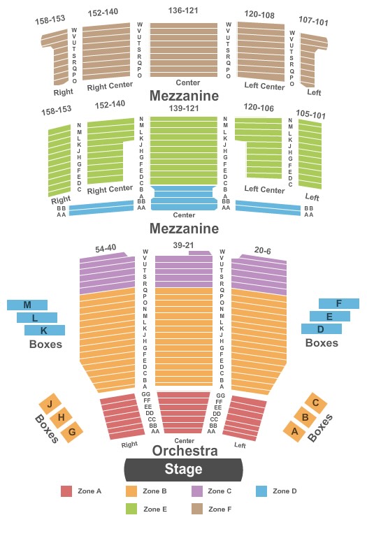 CAA Ed Mirvish Theatre Seating Chart