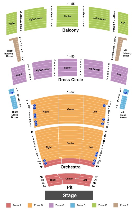 Chrysler Hall Seating Chart