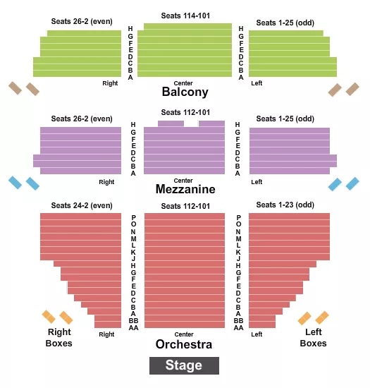 James Earl Jones Theatre Seating Chart