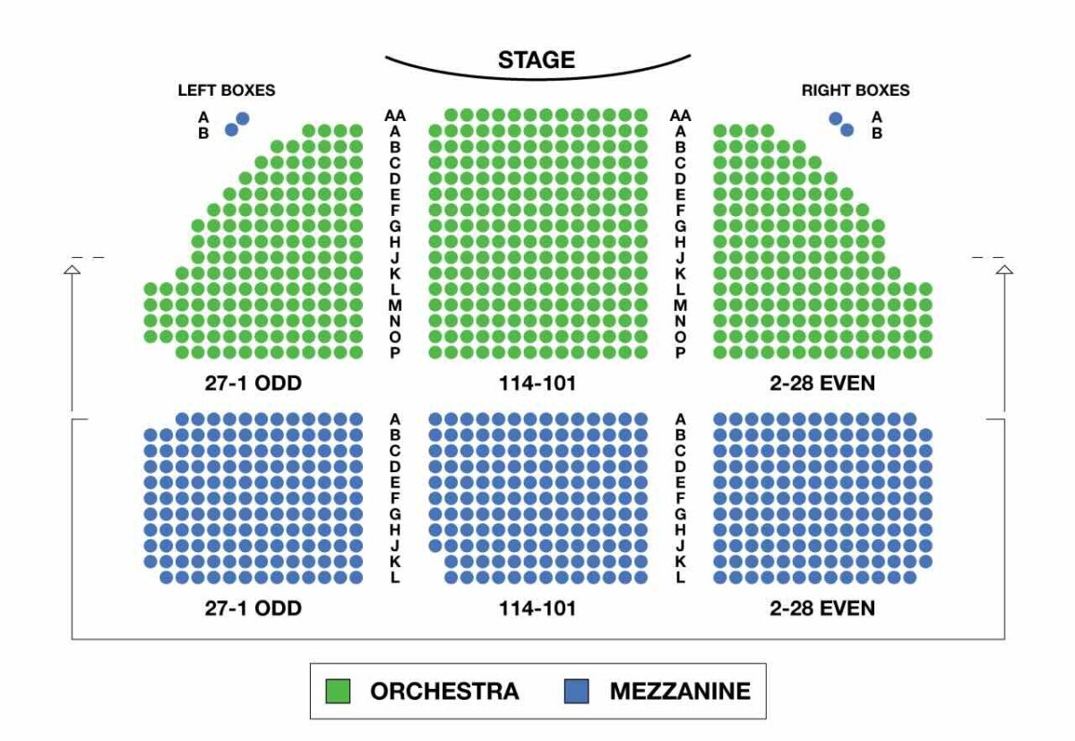 Music Box Theatre Seating Chart