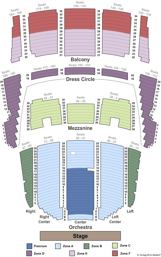 Queen Elizabeth Theatre Seating Chart