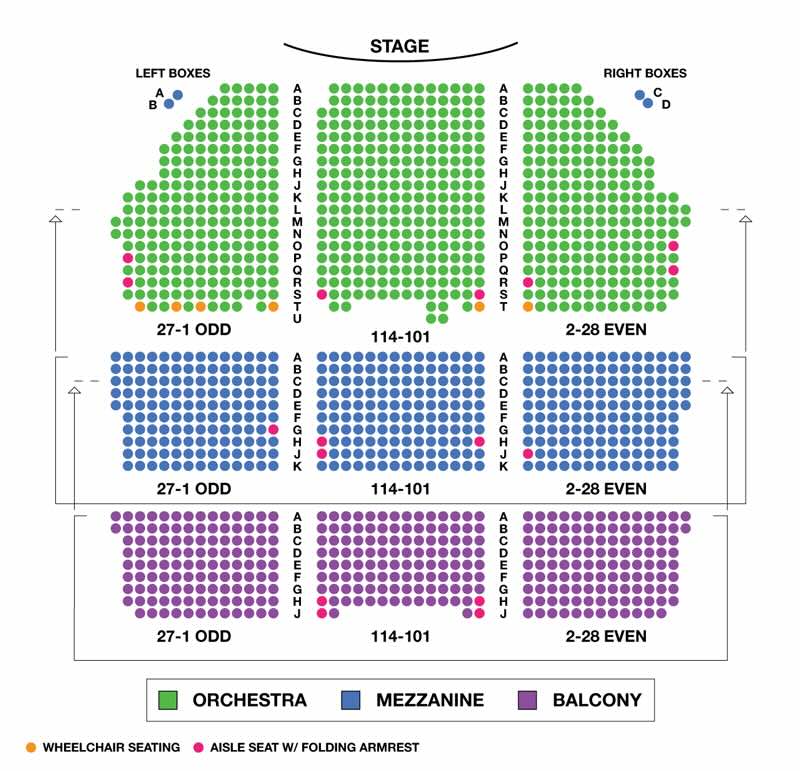 Shubert Theatre Seating Chart