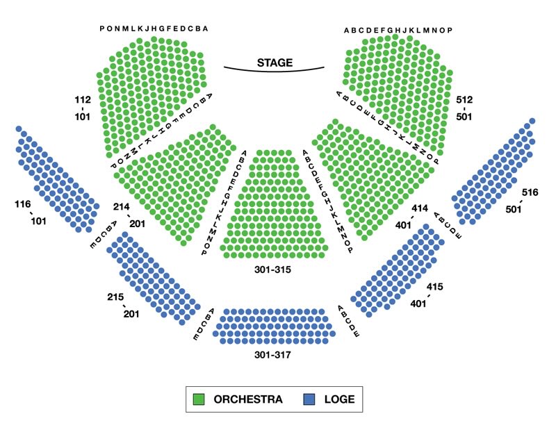 Vivian Beaumont Theater Seating Chart