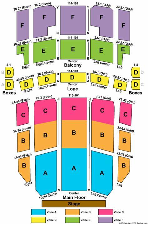 West Herr Auditorium Theatre Seating Chart