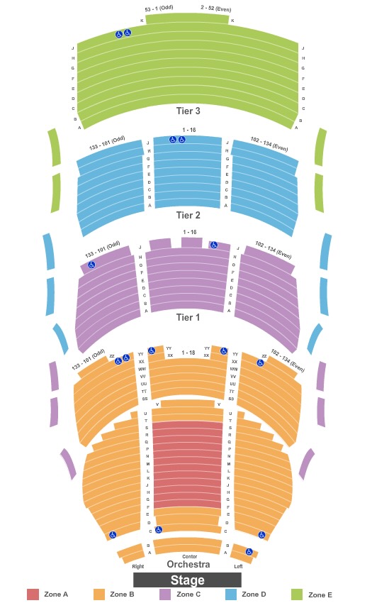 George S Eccles Theater Seating Chart