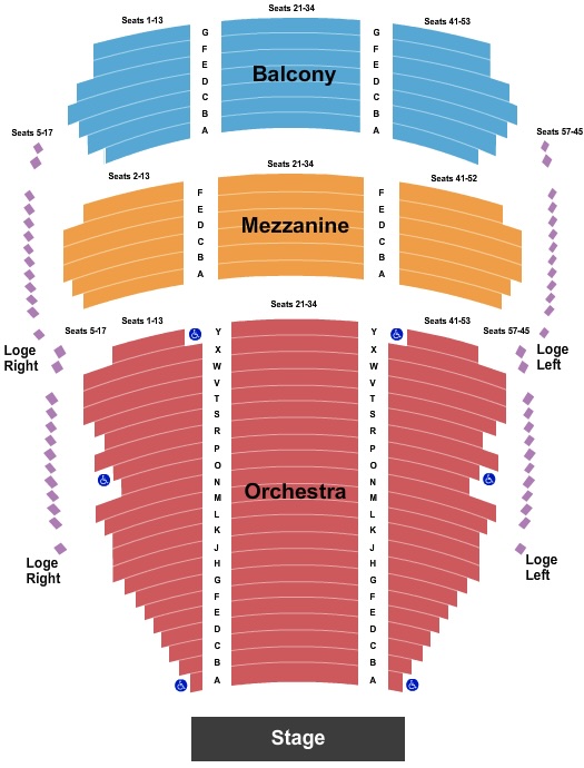 Castle Theater at the Maui Arts & Cultural Center Seating Chart