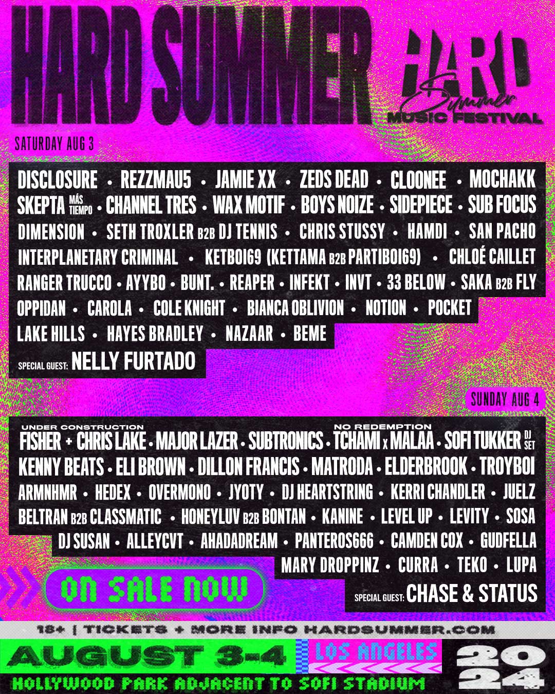 Hard Summer Music Festival Lineup