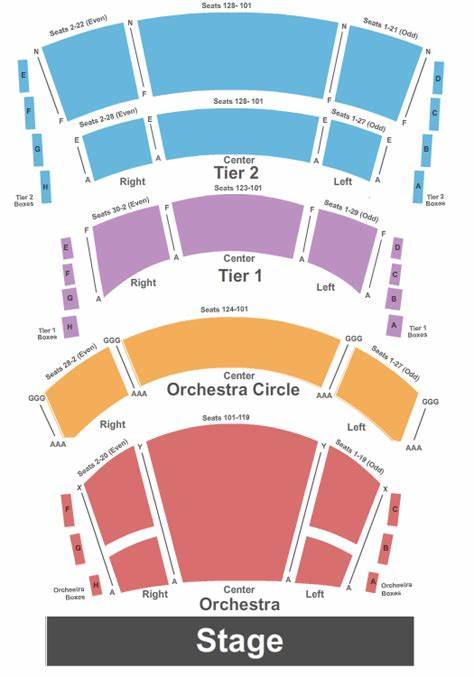 Holland Performing Arts Center Seating Chart