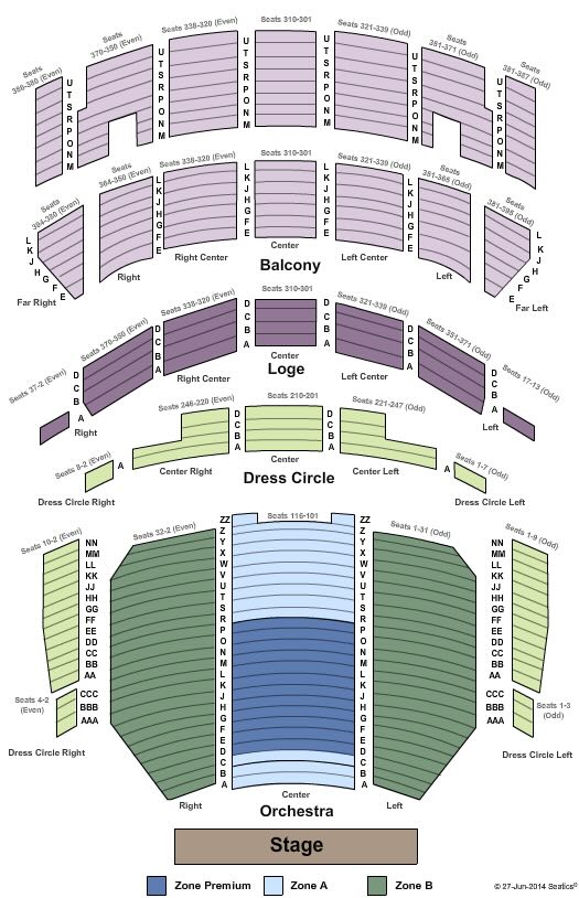 James M. Nederlander Theatre Seating Chart