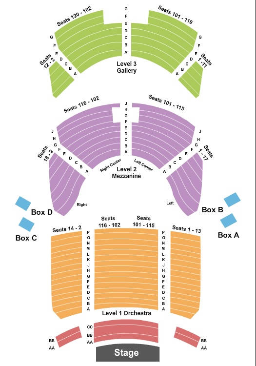 Lexington Opera House Seating Chart