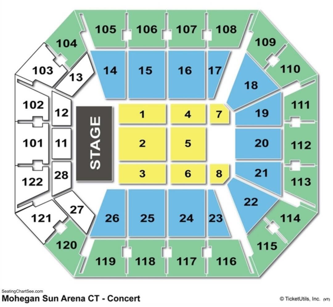 Mohegan Sun Arena Seating Chart