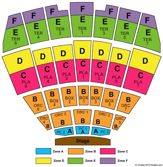 Starlight Theatre Seating Chart