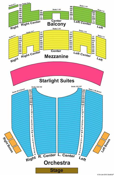 The Majestic Theatre Seating Chart