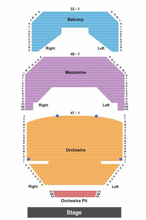 Washington Pavilion Seating Chart