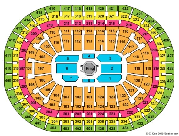 Centre Bell Seating Chart