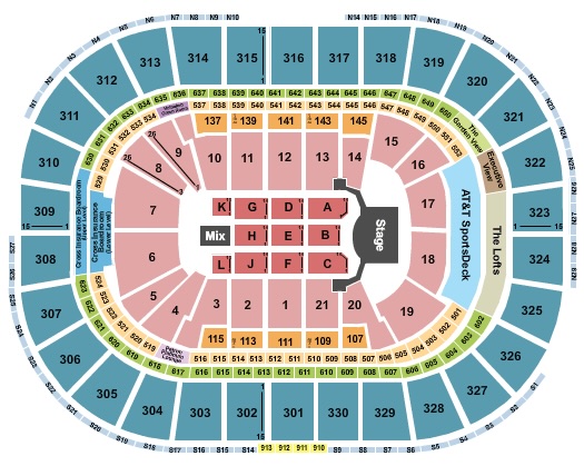 TD Garden Seating Chart