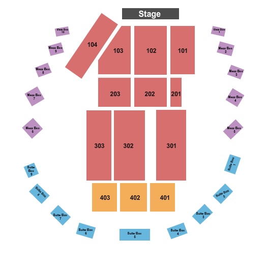 The Hall at Live! Casino Seating Chart