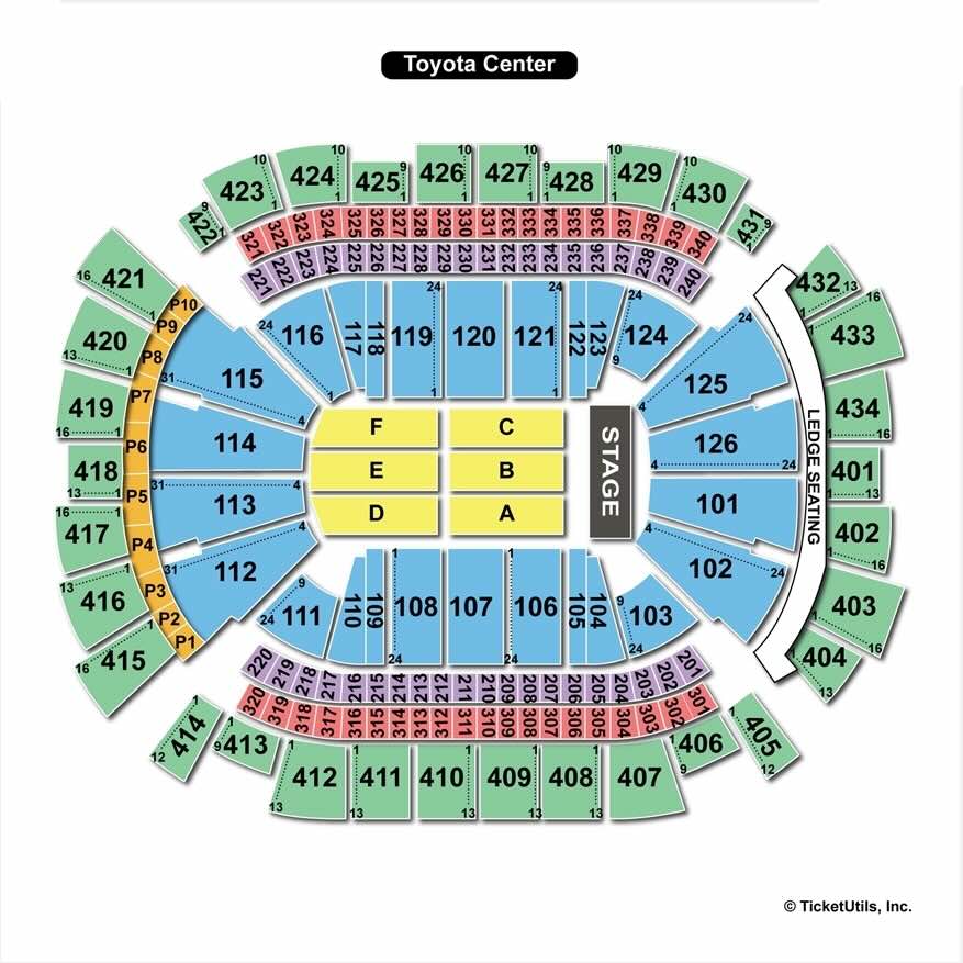 Toyota Center Seating Chart