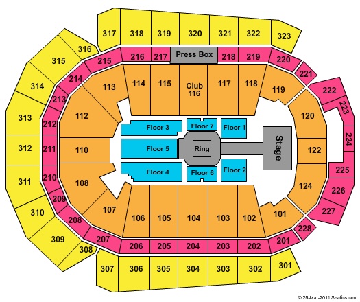 Wells Fargo Arena Seating Chart