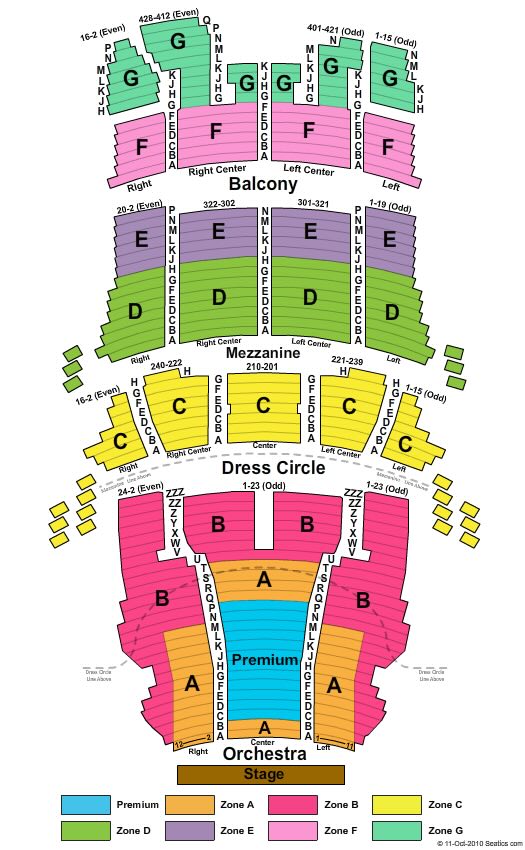 CIBC Theatre Seating Chart