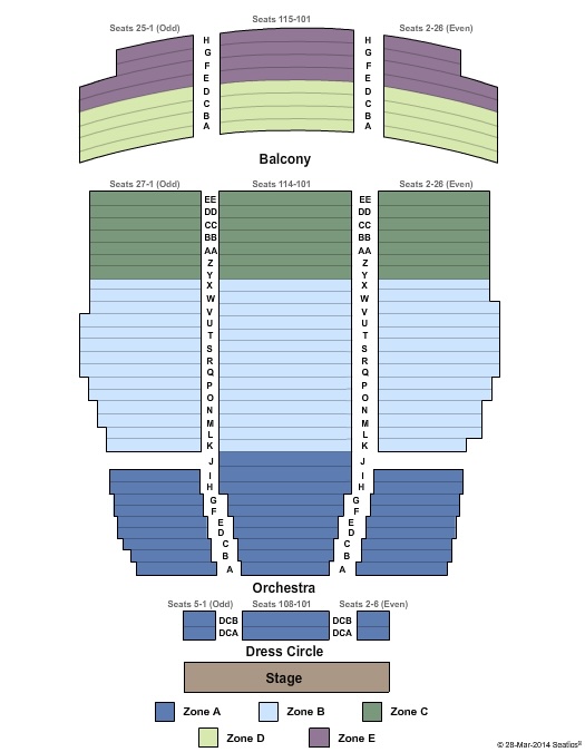 The Flynn Seating Chart