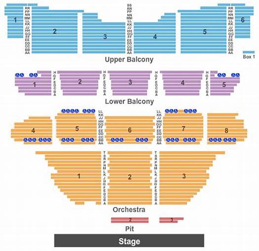 Coronado PAC Seating Chart