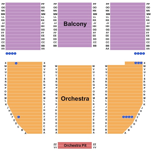 Lutcher Theater Seating Chart