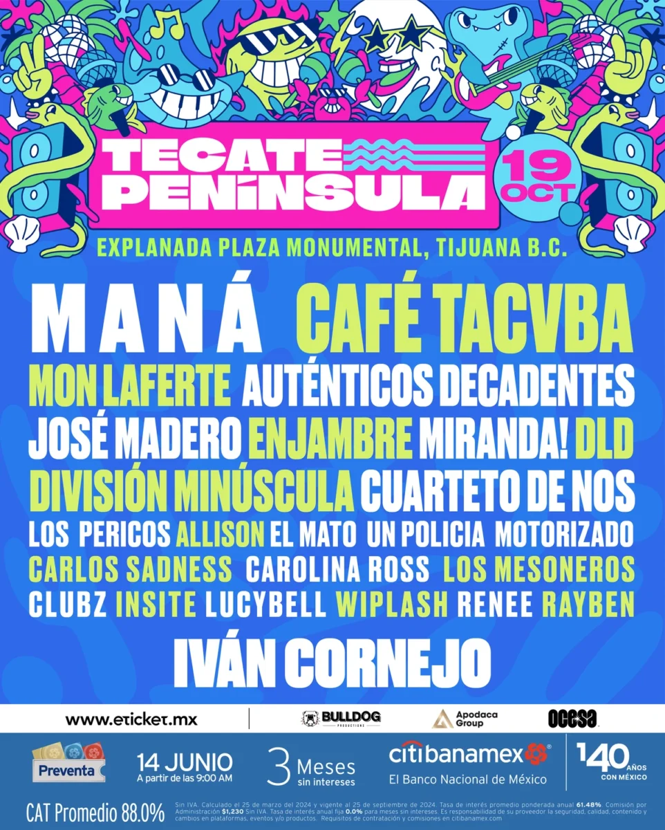 Tecate Peninsula lineup poster